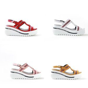 Women's Open Toe Ankle Strap Platform Wedge Sandal